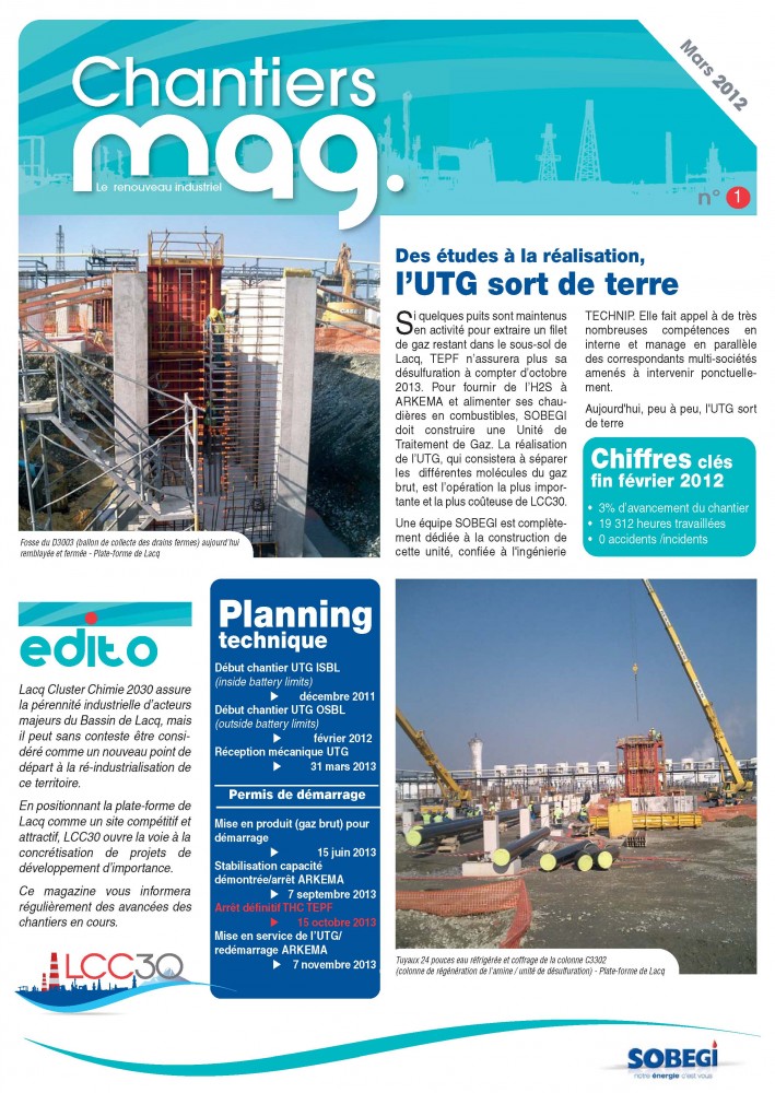 Le Chantier'Mag - Numéro 1 - Mars 2012