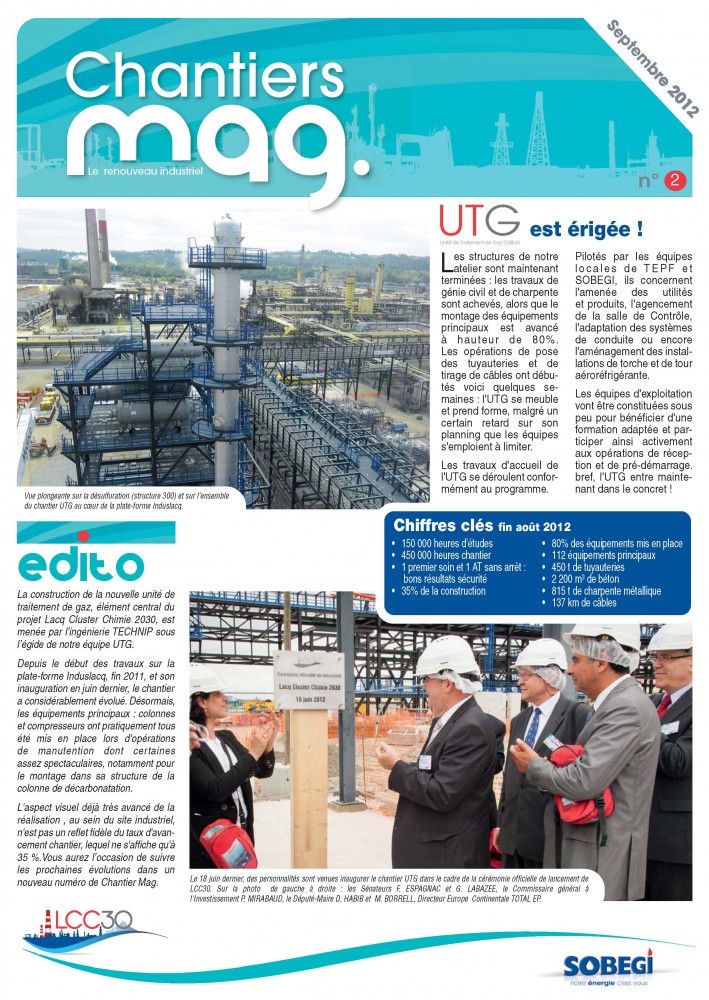 Le Chantier'Mag - Numéro 2 - Septembre 2012