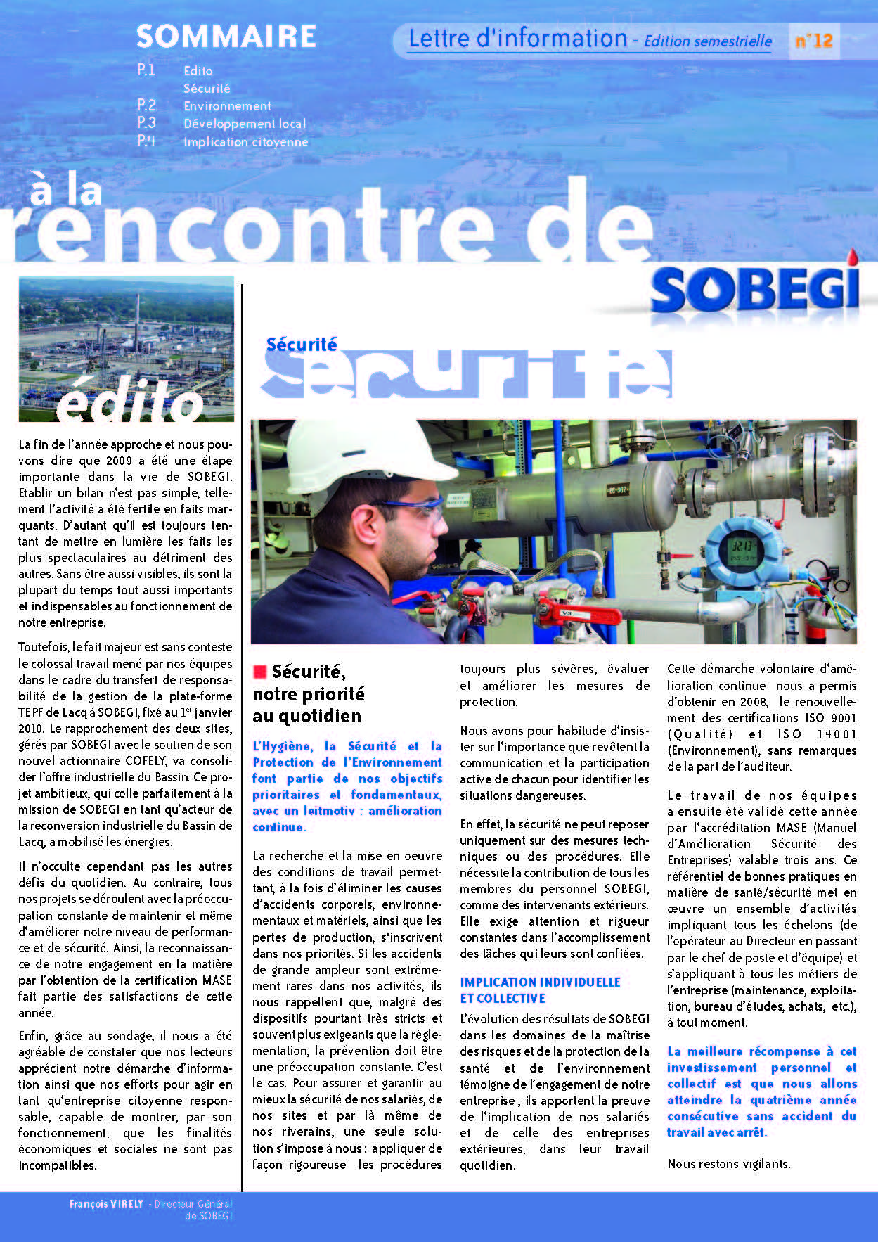 Lettre aux riverains - n°12