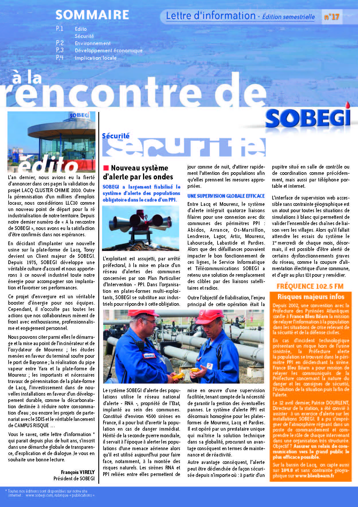 Lettre aux riverains - n°17