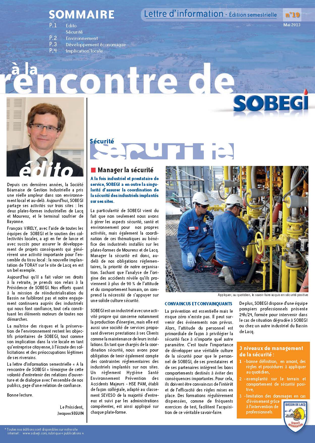 Lettre aux riverains - n°19
