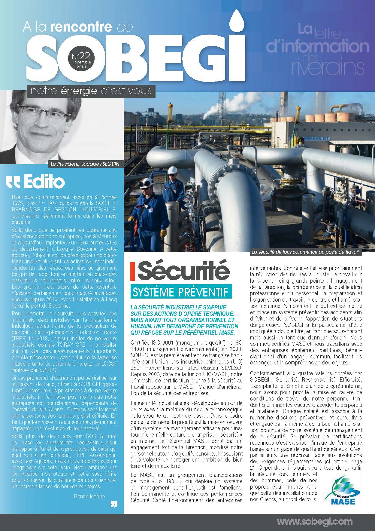 Lettre aux riverains - n°22